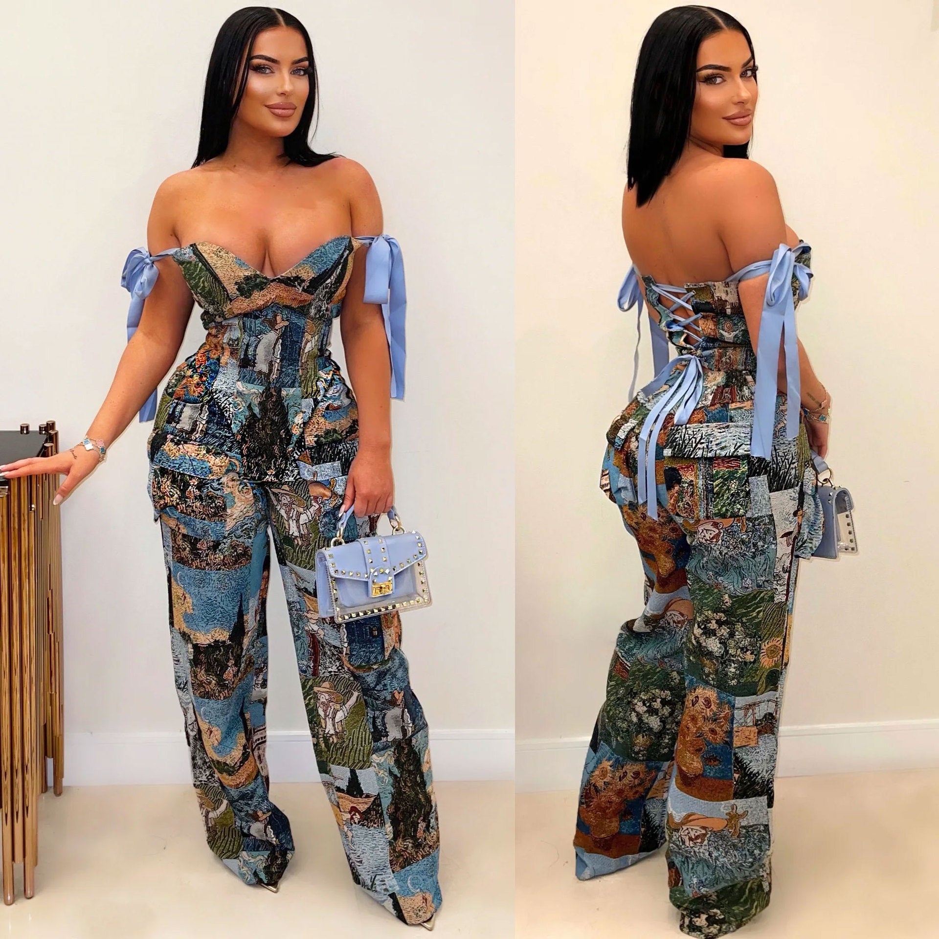 Drawstring Multi-pocket Jumpsuit