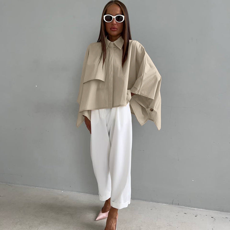 Batwing Sleeve Cardigan Blouse
