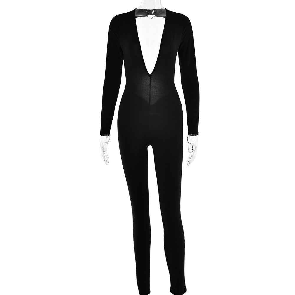 Sexy Backless Tight Jumpsuit