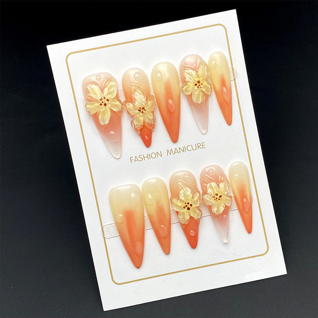 0979- Handmade press on nails fake nails removable