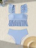 Split Striped Slim Fit Slimming Swimsuit Women Springs Conservative Sexy