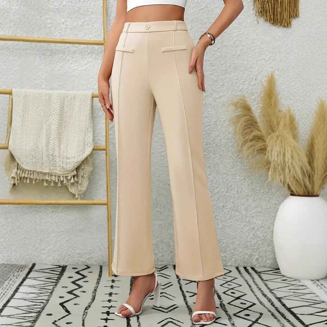 Front Pocket Decorative Stretch Slim Workwear Jeans