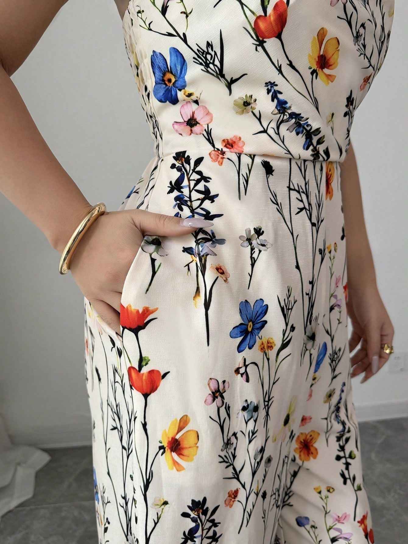 Sexy Floral Slim Fit Jumpsuit