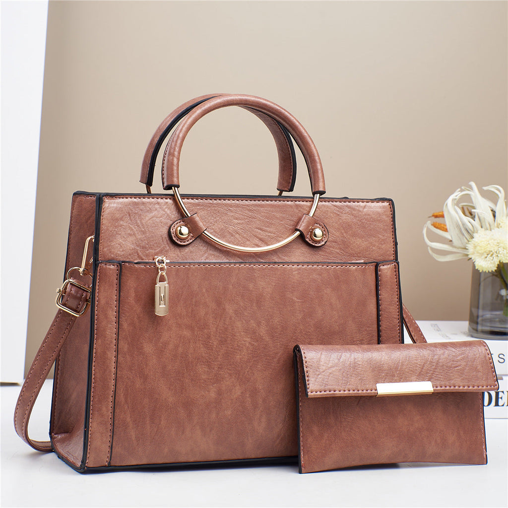 Women's 2-Piece Handbag Set - Large Designer Bag Set for Women