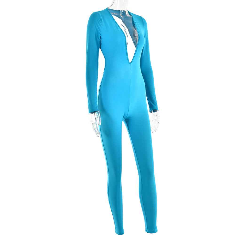 Sexy Backless Tight Jumpsuit