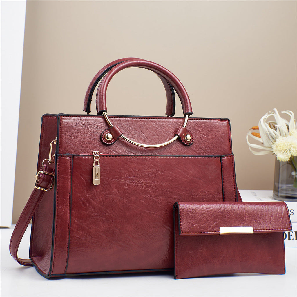 Women's 2-Piece Handbag Set - Large Designer Bag Set for Women
