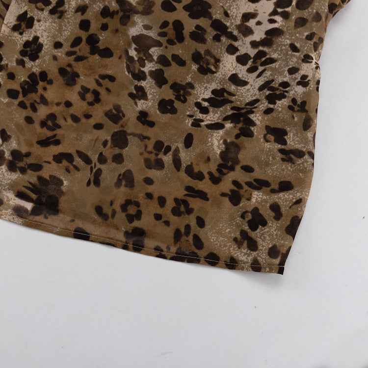 Leopard Print Design Blouse
