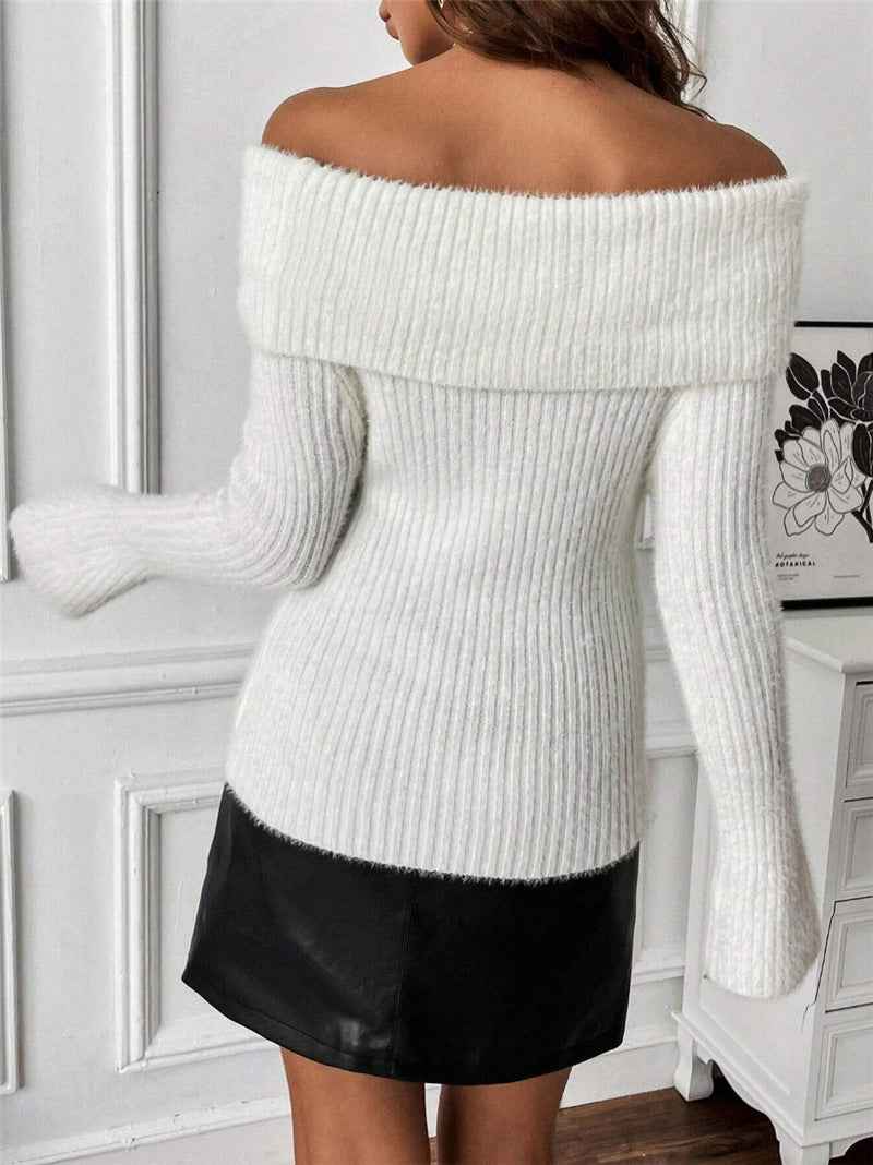 Shoulder Baring Sweater