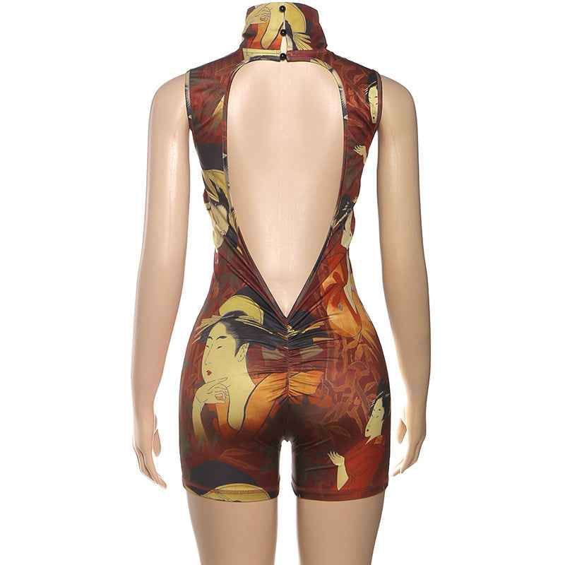Sexy Slim Sleeveless Romper