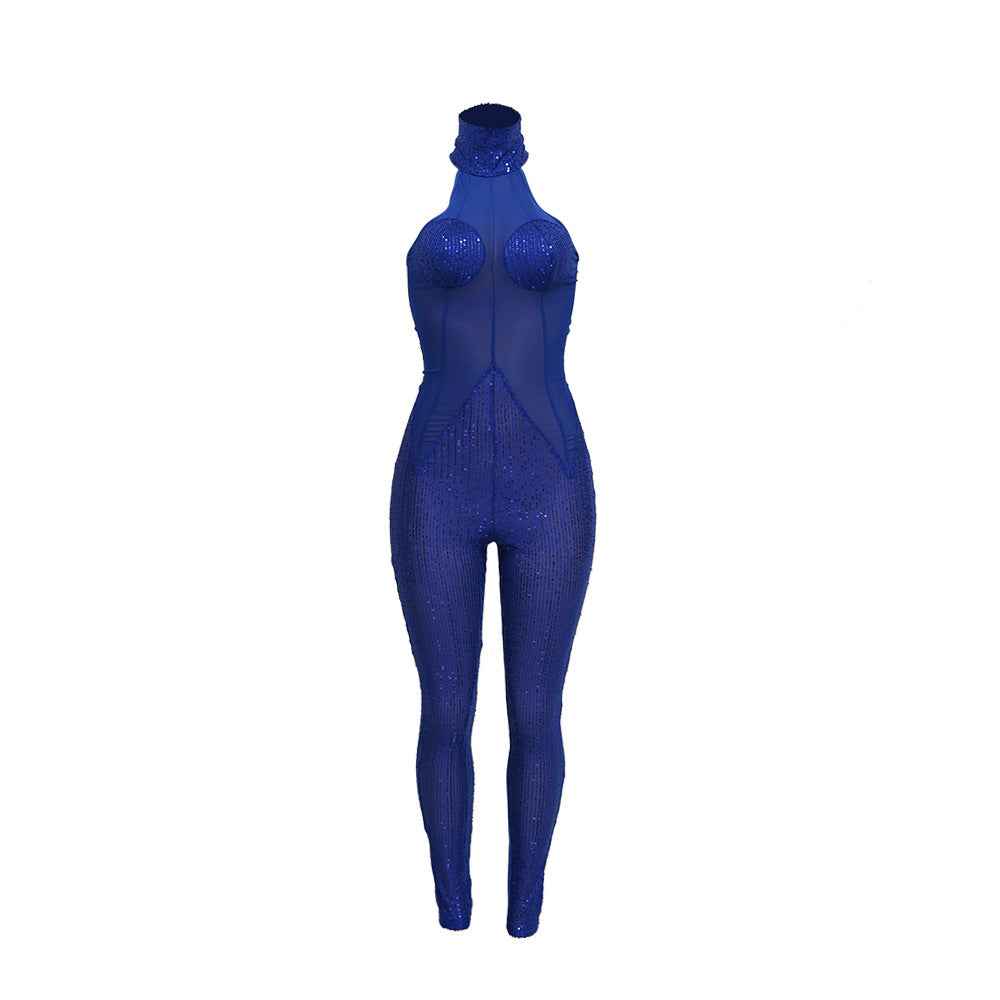 Sexy Sequin See through Jumpsuit