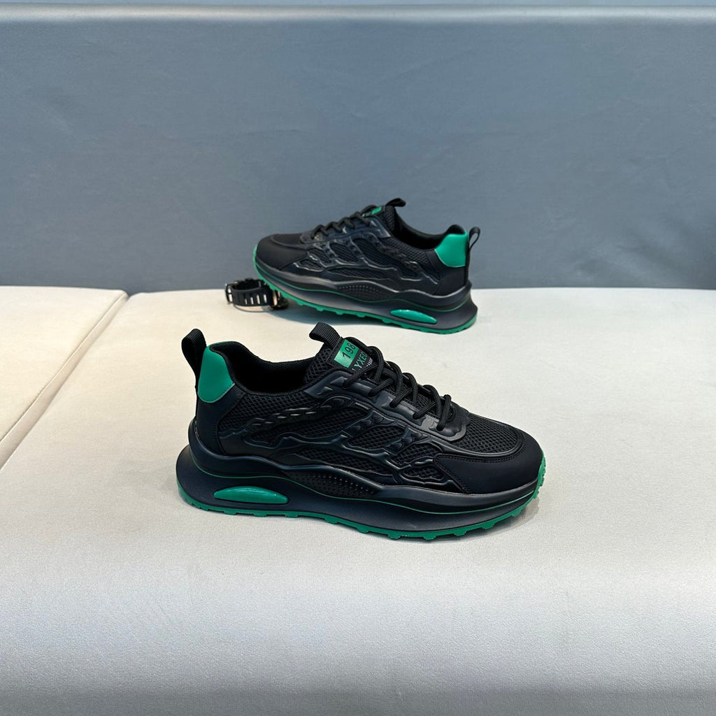 Mesh Men's Shoes Summer 2024 New Soft-Soled Breathable Shoes Versatile White Shoes Men's Casual Sports Shoes Trend