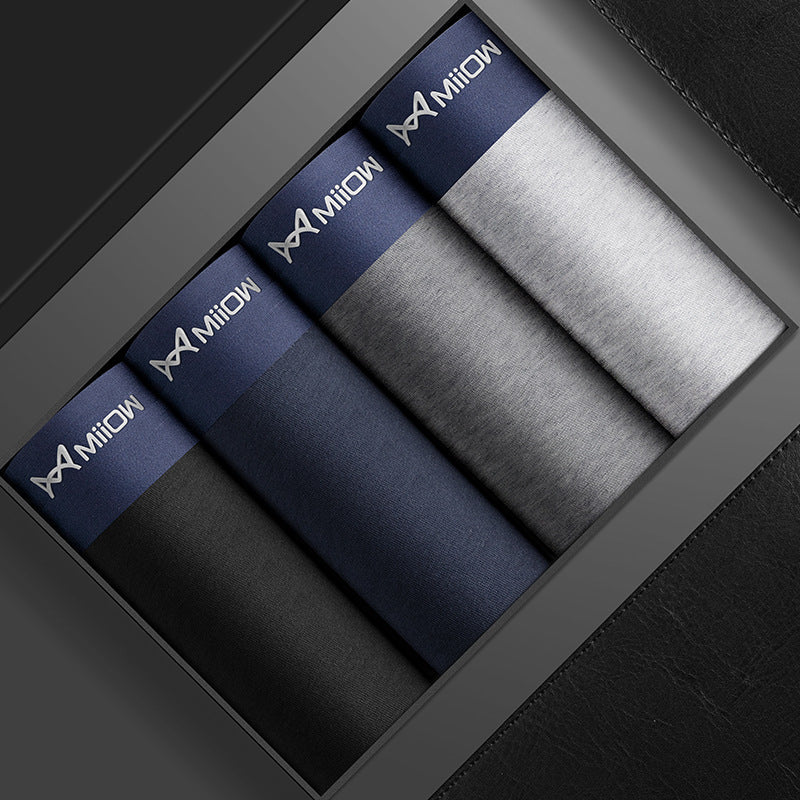 Men's Pure Cotton Underwear Set Antibacterial Breathable
