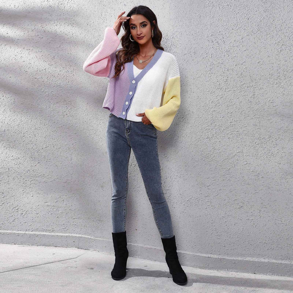 Knitted Cardigan Sweater for Women Loose