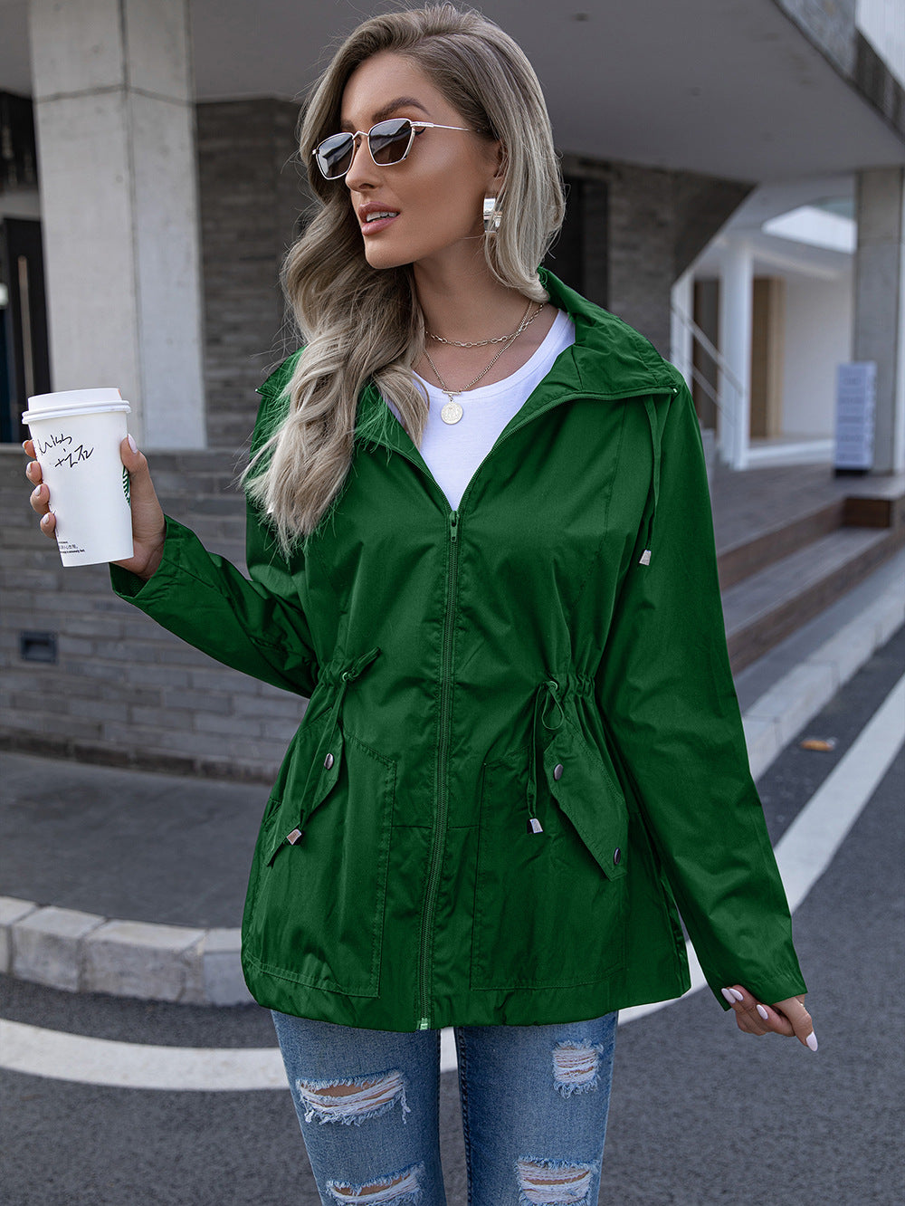 Women's Jacket Outdoor Windbreaker