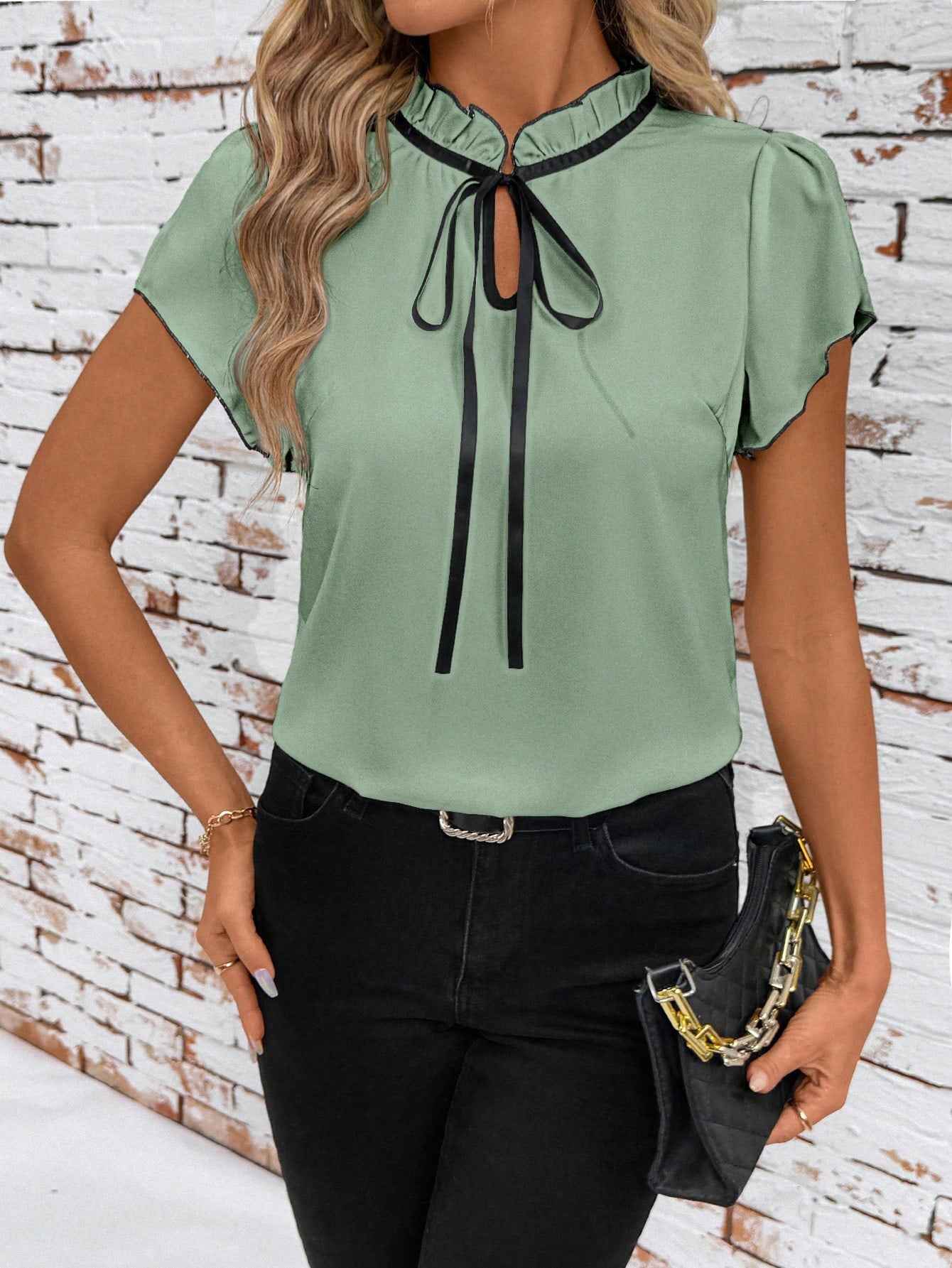 MUNSIEUR All Pleated Blouse