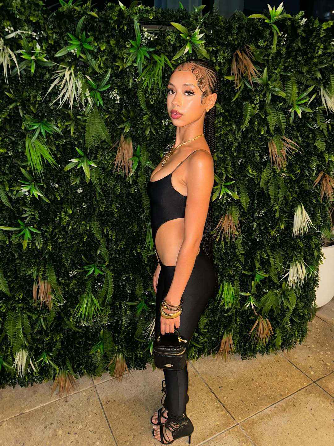 Sling Jumpsuit Cutout Waist