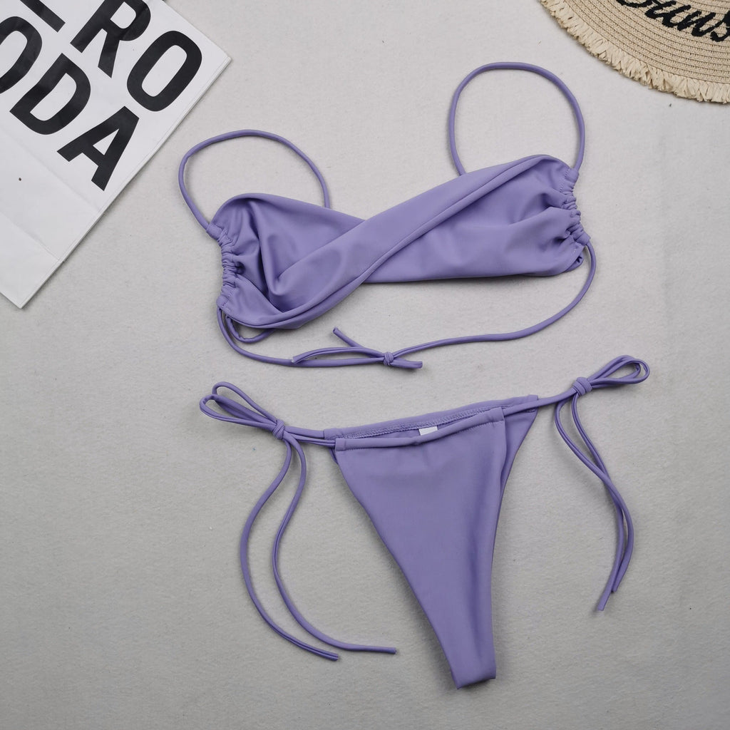 New Multi Color Nylon Swimsuit Women Sexy Bikini Wish Swimsuit