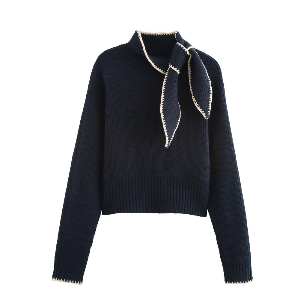 Sweet Bow Detail Knit Sweater