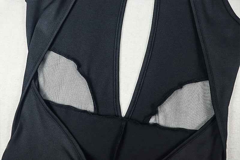 MUNSIEUR Cutout out Niche Sexy Solid Color Jumpsuit
