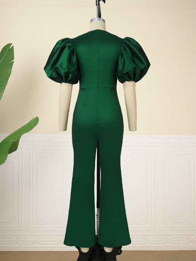 Puff Sleeve Jumpsuit Elegant