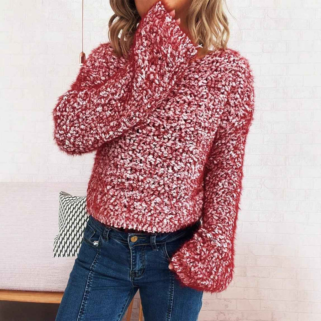 Hand Knitted Pullover Sweater