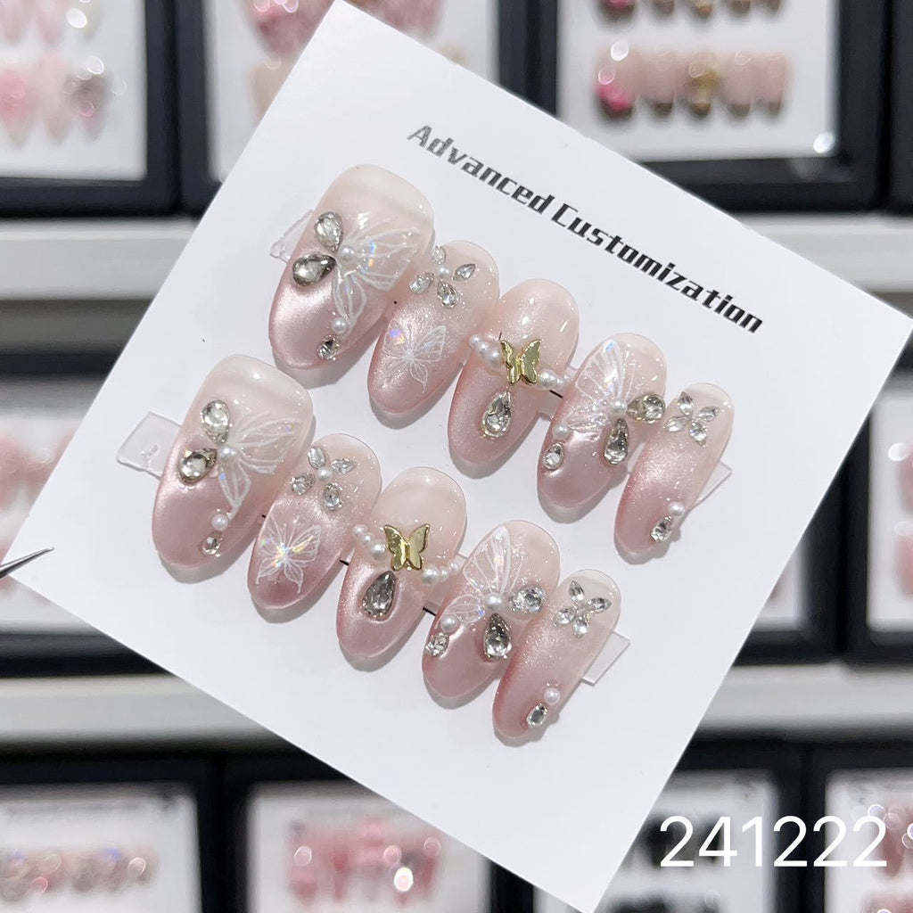 1031- Handmade press on nails fake nails removable