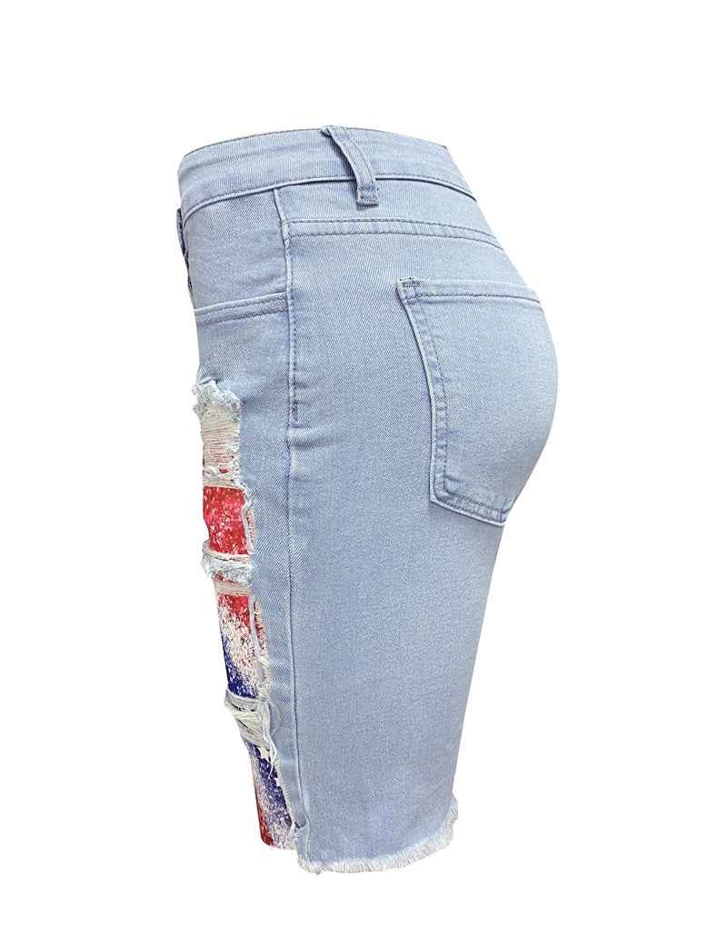 4th of July Collection Bottoms for Women Patriotic Birthday Collection Patch Bottoms