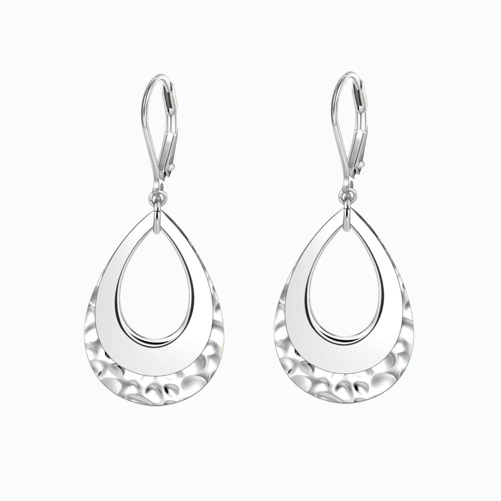 Brass real gold electroplating niche light luxury karst pleated earrings women's earrings