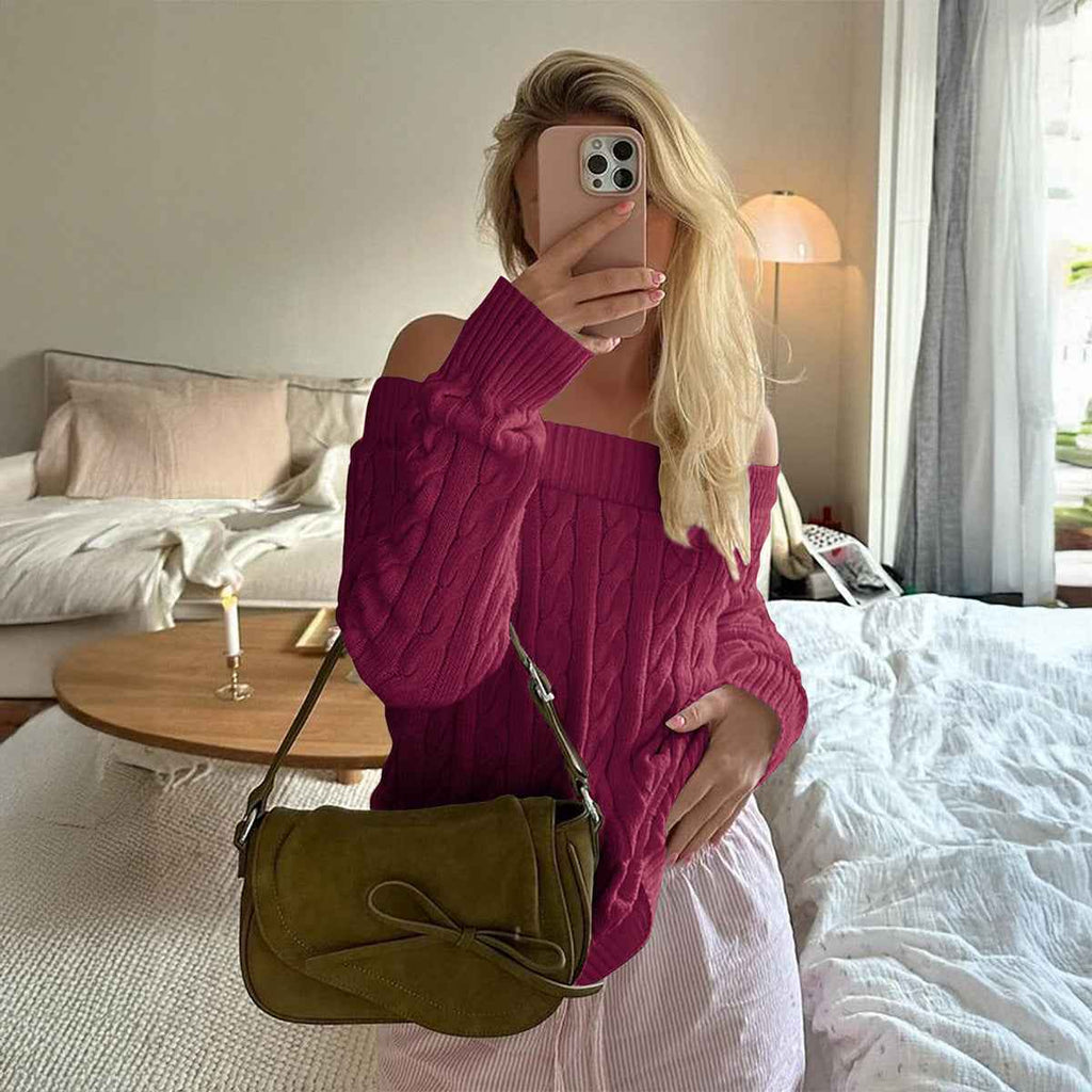 Solid Color Sweater