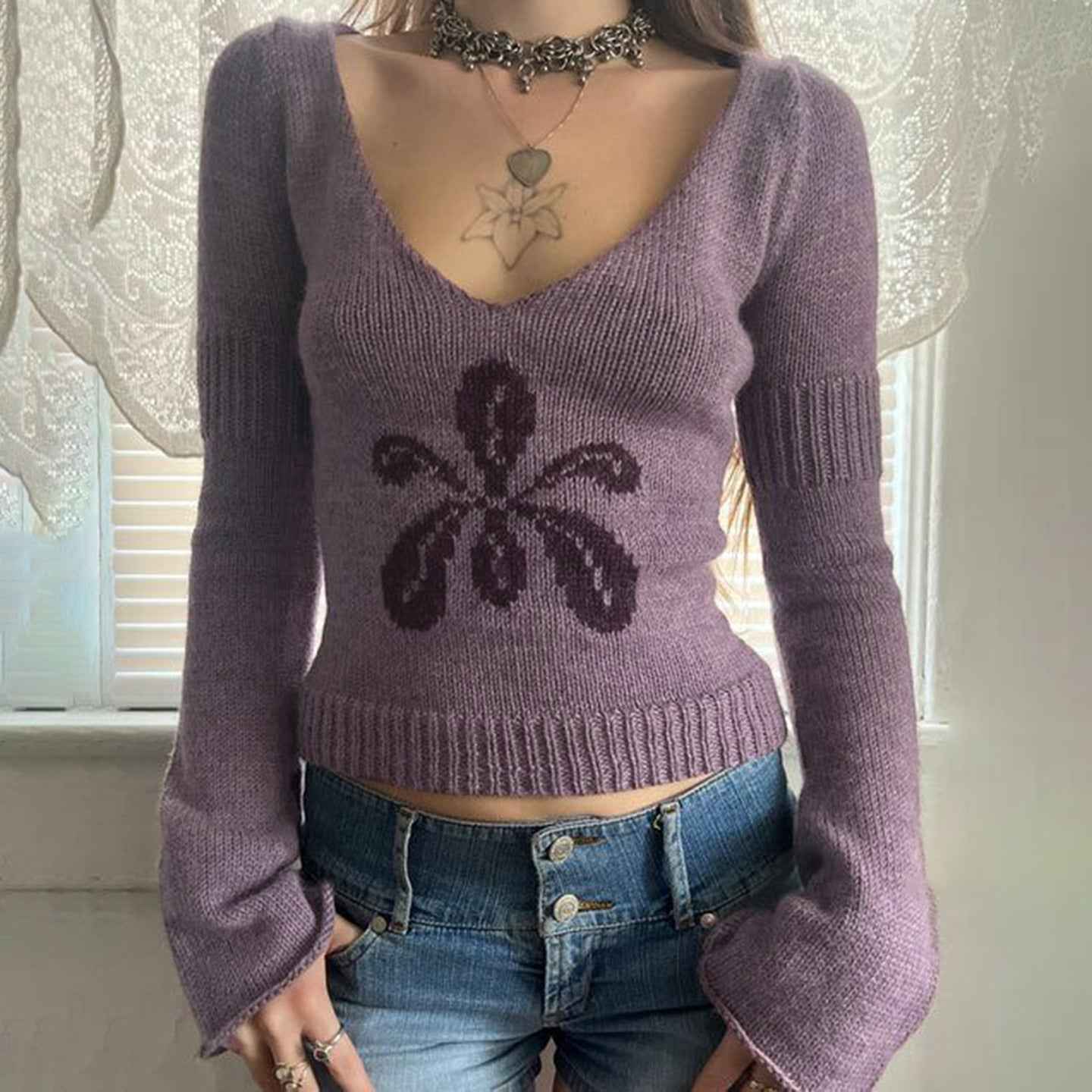 Gentle Long Sleeve Sweater for Women