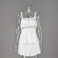 Summer Lace Strap Sleepwear Pajamas Two Piece Set