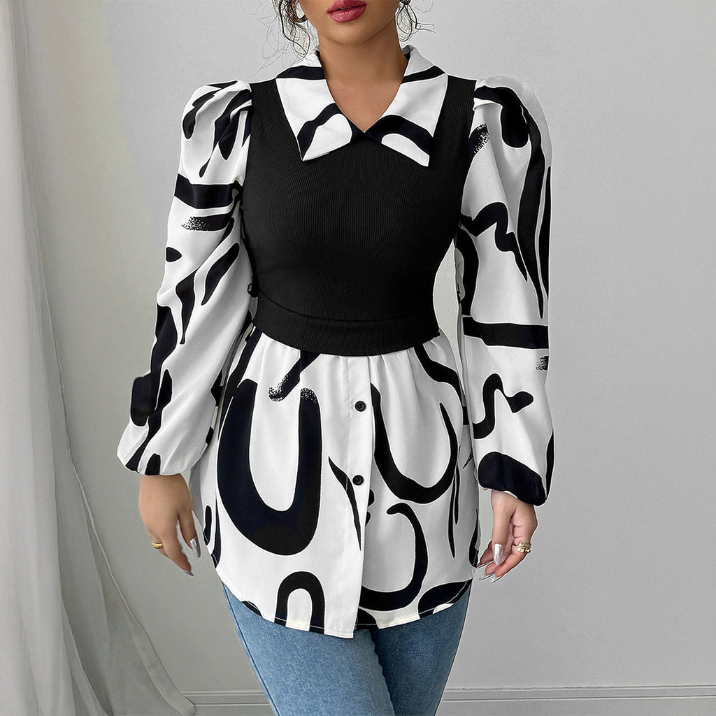 Women's All Over Print Blouse
