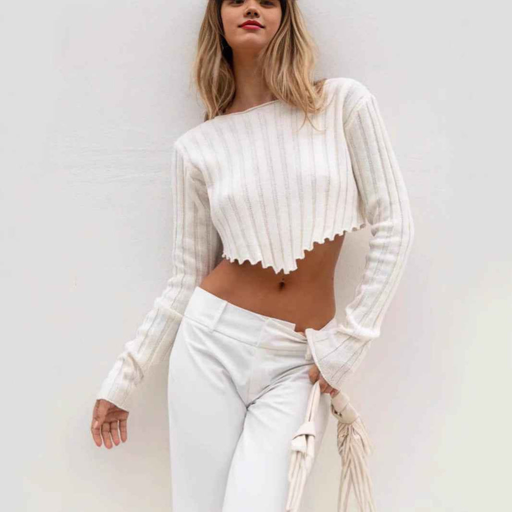 Long Sleeve Cropped T-shirt for Women