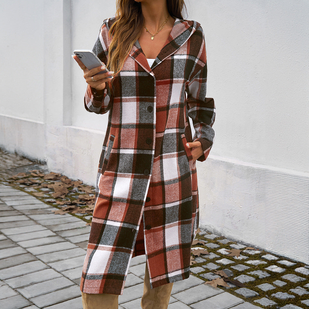 Casual Contrast Color Jacket