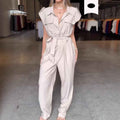 Jumpsuit Women's High Waist Sleeveless