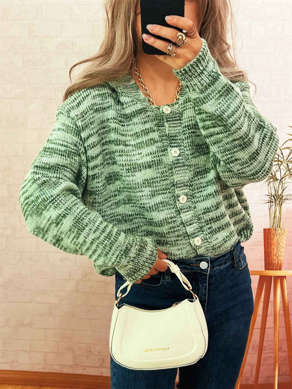 Knitted Cardigan Casual Loose Single Breasted Women Sweater