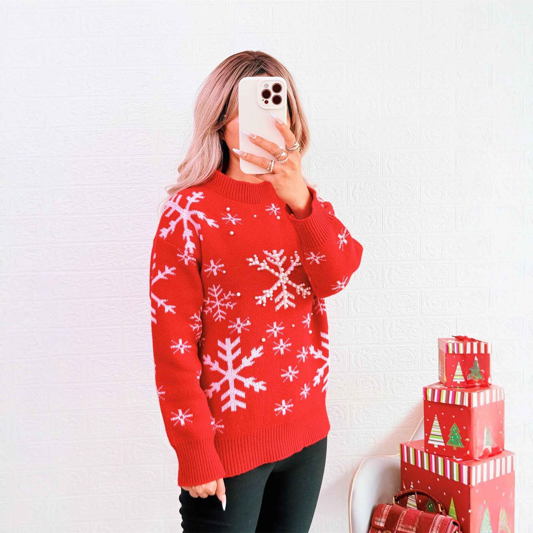 Christmas Knitted Pullover Casual Sweater