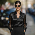 Elegant Polo Collar Blouse