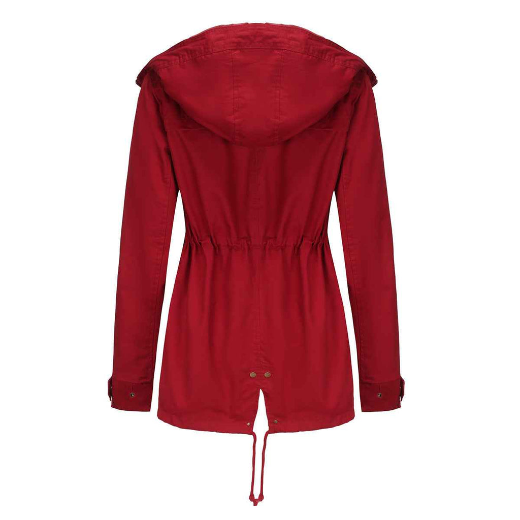Plus Size Loose Solid Color Women's Jackets