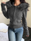 Casual Plush Long Sleeve Sweater