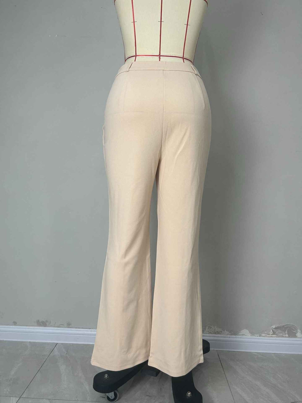 Front Pocket Decorative Stretch Slim Workwear Jeans