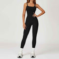 Nude Feel Jumpsuit Cross Back One Piece Slim Fit Yoga Wear
