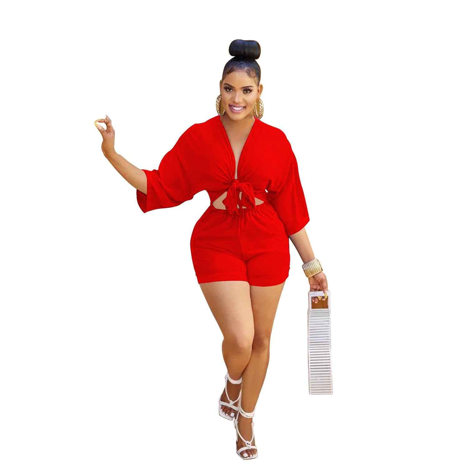 MUNSIEUR Women's Romper Set