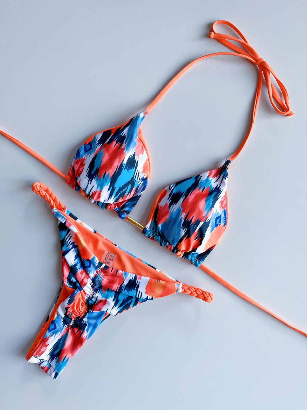 Bikini Suit Split Braid Rope Bikini Swimsuit Women Swimsuit