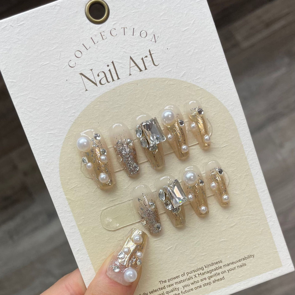 0938- Handmade press on nails fake nails removable