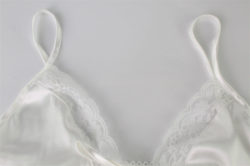 French Sling Pajamas Lace Sleepwear