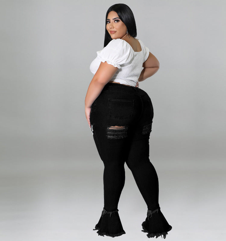Women's Jeans Lace up Retro MUNSIEUR