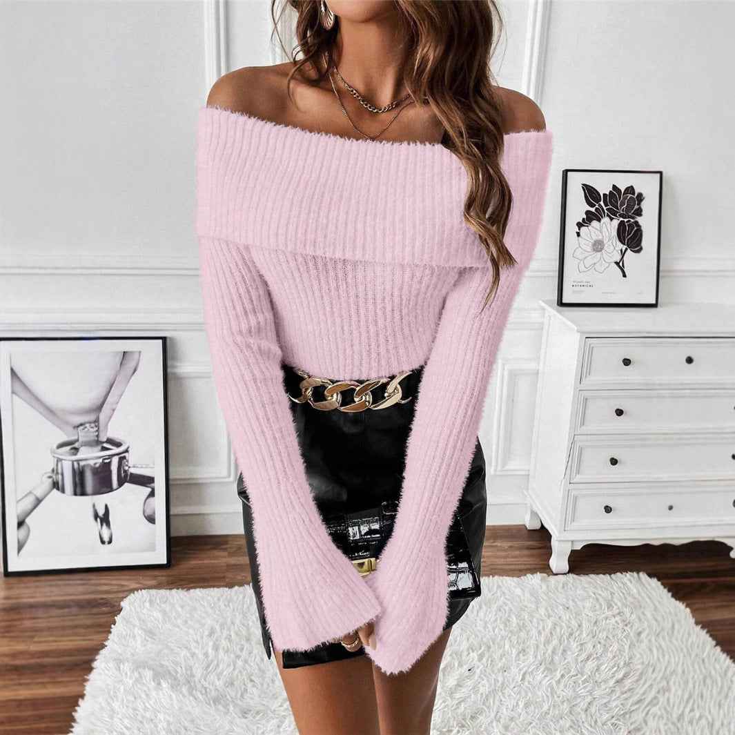 Shoulder Baring Sweater