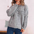 Cutout Knitted Pullover Sweater