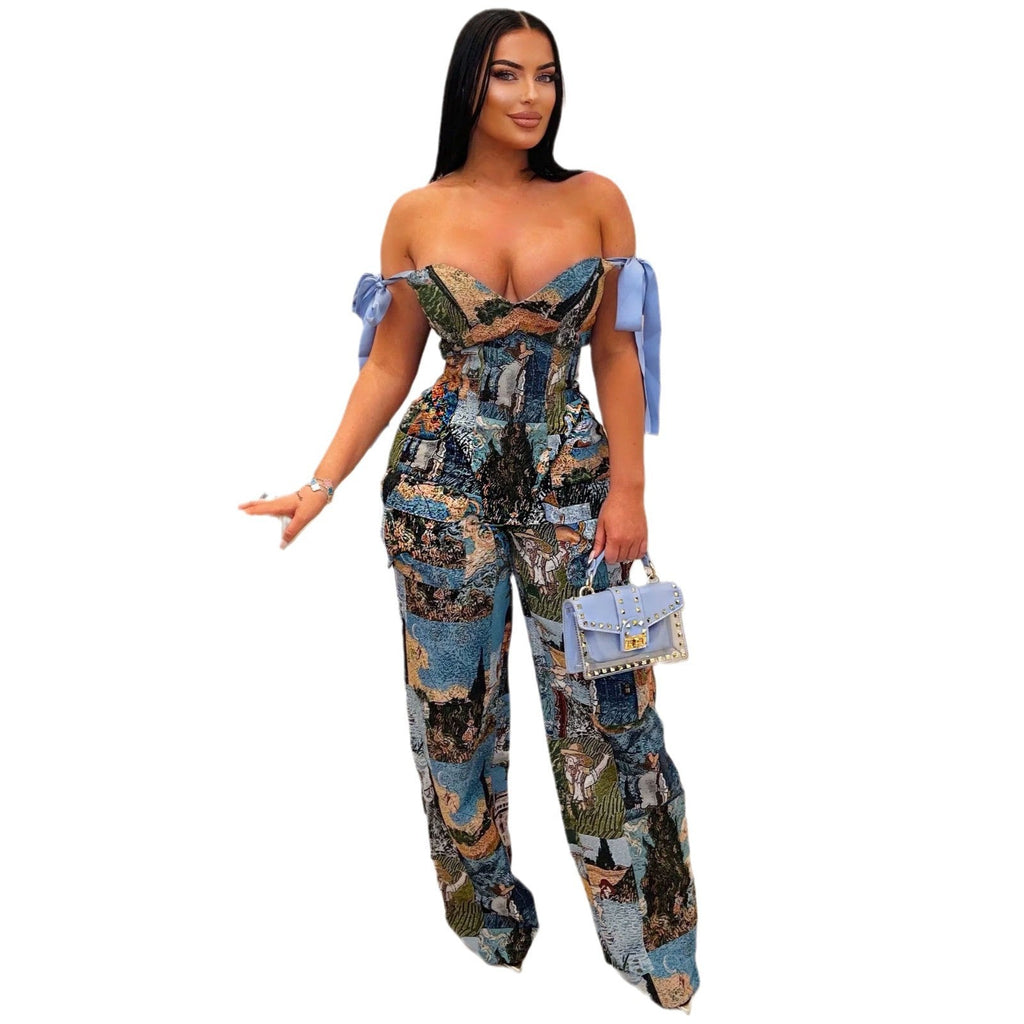 Drawstring Multi-pocket Jumpsuit
